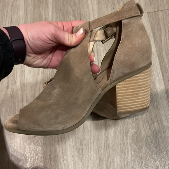 Sole society Womens heeled open toe cow suede bootie - Picture 6 of 7